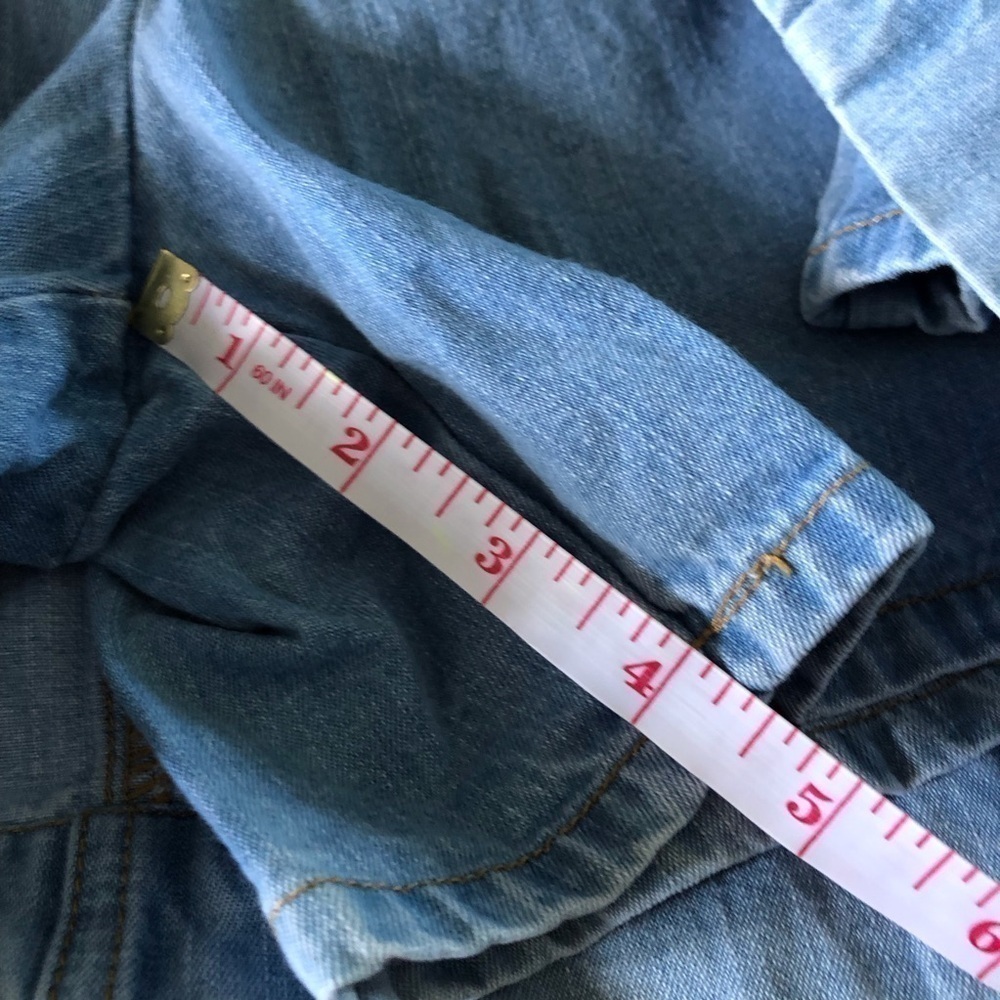 Vintage St. John’s bay 100% cotton button front jean skort in size 10 - Picture 8 of 11